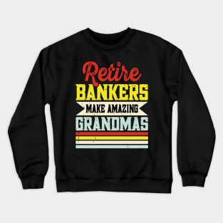 Funny Loan Officer Retro Vintage I'm a Banker Crewneck Sweatshirt